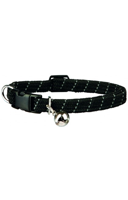 Collier chat réfléchissant nylon