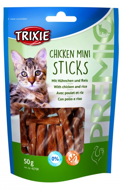 PREMIO Mini Sticks poulet/riz 50 g