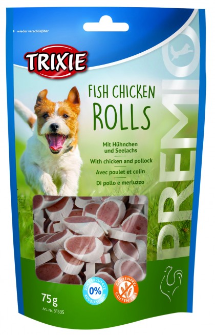 PREMIO Stripes poulet et colin 75 g