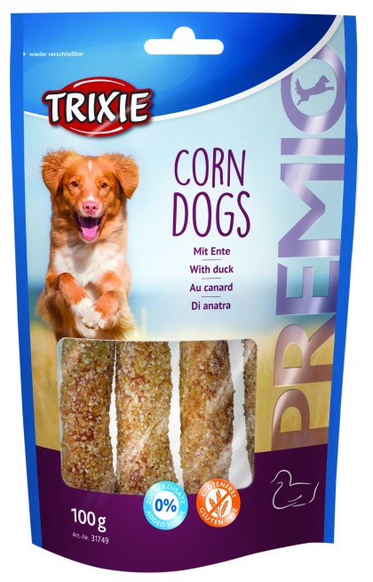 PREMIO Corn Dogs au canard 4 Pcs/100 g