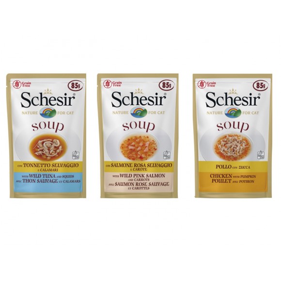 Sachet Soup Schesir Grain Free Chat 85g
