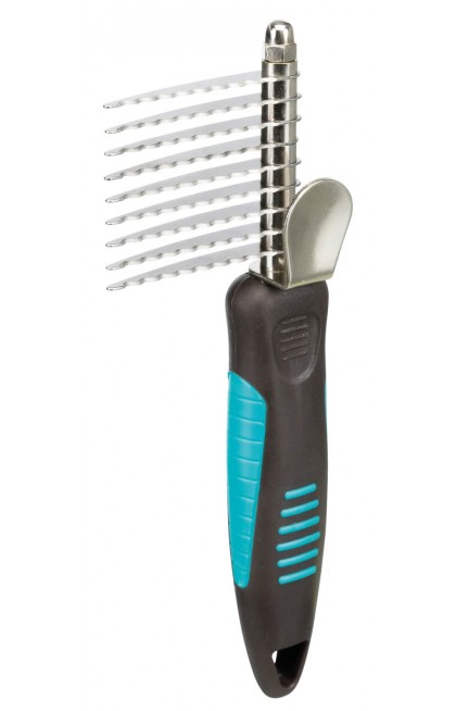 Peigne démêlant avec bords serrés pour chiens