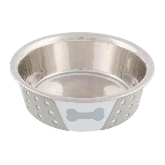 Ecuelle en acier inox avec silicone