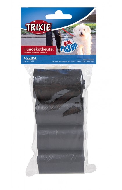Dog Pick Up sacs ramasse crottes 4 rouleaux de 12 sacs assortis