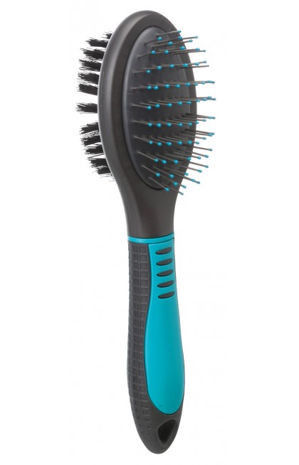 Brosse plastique double face