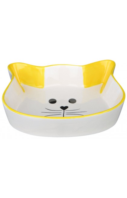Ecuelle céramique visage de chat